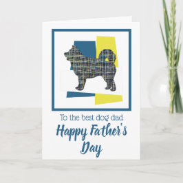 Husky Dog TriColor Father's Day Card Karte