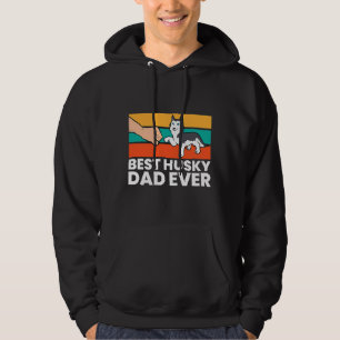 Husky Dog Vater Bester Husky Vater je Siberischer Hoodie