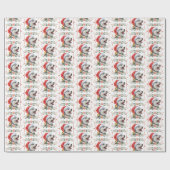 Husky Dog Weihnachtsmuster Wrapping Paper Geschenkpapier (Flach)