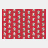 Husky Dog Weihnachtswrapping Paper Sheets Geschenkpapier Set (Vorderseite 2)
