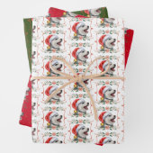 Husky Dog Weihnachtswrapping Paper Sheets Geschenkpapier Set (Beispiel)