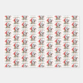 Husky Dog Weihnachtswrapping Paper Sheets Geschenkpapier Set (Vorderseite)