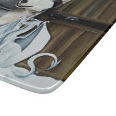 Husky Dog White Dragon Adventure Schneidebrett (Ecke)