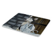 Husky Dog White Dragon Adventure Schneidebrett (Ecke)