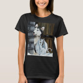 Husky Dog White Dragon Adventure T-Shirt (Vorderseite)