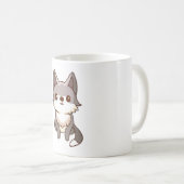 Husky Dog Wolfhound Kaffeetasse (VorderseiteRechts)
