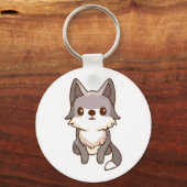 Husky Dog Wolfhound Schlüsselanhänger (Vorderseite)