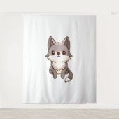 Husky Dog Wolfhound Wandteppich (Vorderseite)