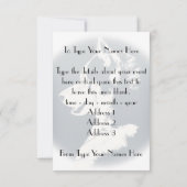 Husky Einladungen Personalisiert Sibirische Husky- (Rückseite)