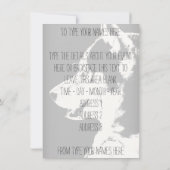 Husky Einladungen Personalisiert Sibirische Husky- (Rückseite)