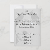 Husky Einladungen Personalisierte Sibirische Husky (Rückseite)