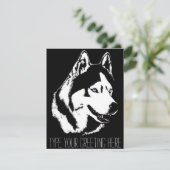 Husky Einladungen Personalisierte Sibirische Husky (Stehend Vorderseite)