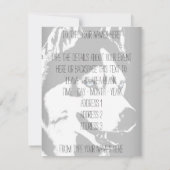 Husky Einladungen Personalisierte Sibirische Husky (Rückseite)