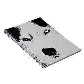 Husky Eye Notebook Siberian Husky Geschenke & Büch Notizblock (Rechte Seite)