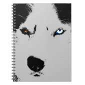 Husky Eye Notebook Siberian Husky Geschenke & Büch Notizblock (Vorderseite)