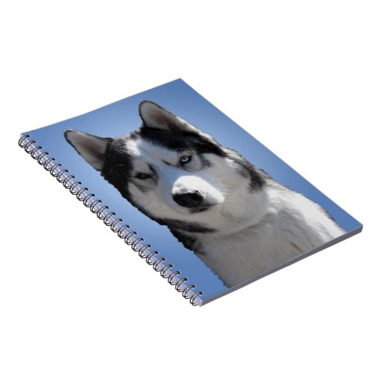 Husky Eye Notebook Siberian Husky Geschenke & Büch Notizblock (Rechte Seite)