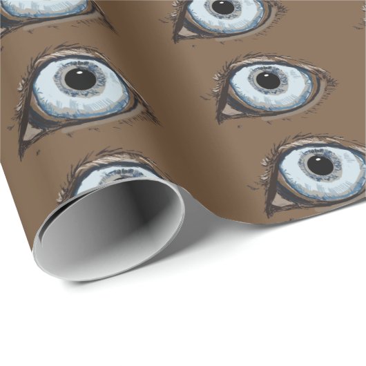 Husky Eye Pattern Geschenkpapier (Rolleneckpunkt)