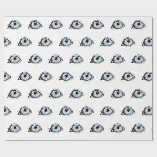 Husky Eye Pattern Geschenkpapier (Flach)