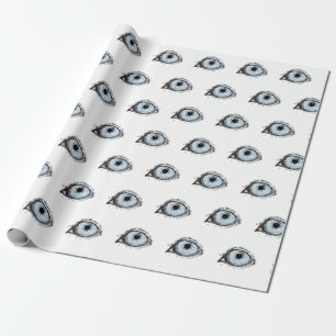 Husky Eye Pattern Geschenkpapier