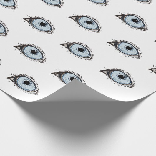 Husky Eye Pattern Geschenkpapier (Ecke)