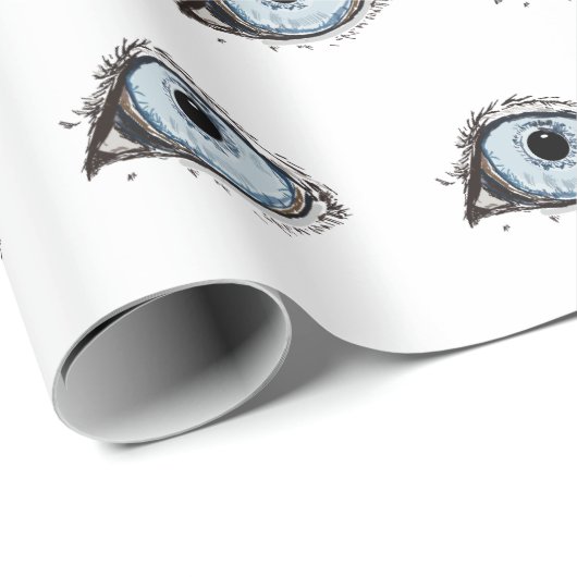 Husky Eye Pattern Geschenkpapier (Rolleneckpunkt)