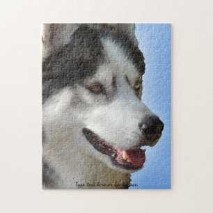 Husky Eyes Puzzle Personalisierte Schlittenhundepu