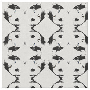 Husky Fabric Siberian Husky Fabrics Dog Pattern Stoff
