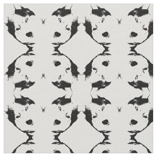 Husky Fabric Siberian Husky Fabrics Dog Pattern Stoff (Nahaufnahme)