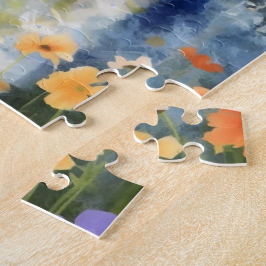 Husky farbige Aquarellbilder Puzzle (Seite)