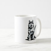 Husky Fist Bump Tee – Loyalität trifft Stil Kaffeetasse (VorderseiteRechts)