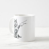 Husky Fist Bump Tee – Loyalität trifft Stil Kaffeetasse (Vorderseite Links)