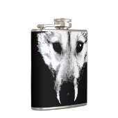 Husky Flask Custom Husky Wolf Pup Drink Flasche Flachmann (Rechts)