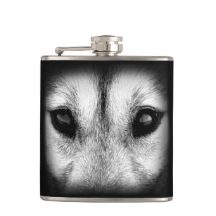 Husky Flask Custom Husky Wolf Pup Drink Flasche Flachmann