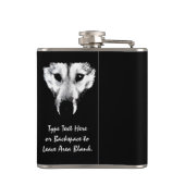 Husky Flask Custom Husky Wolf Pup Drink Flasche Flachmann (Rückseite)