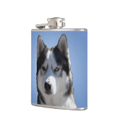 Husky Flask Custom Siberian Husky Drink Flasche Flachmann (Links)