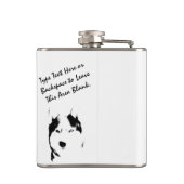 Husky Flask Custom Siberian Husky Drink Flasche Flachmann (Rückseite)