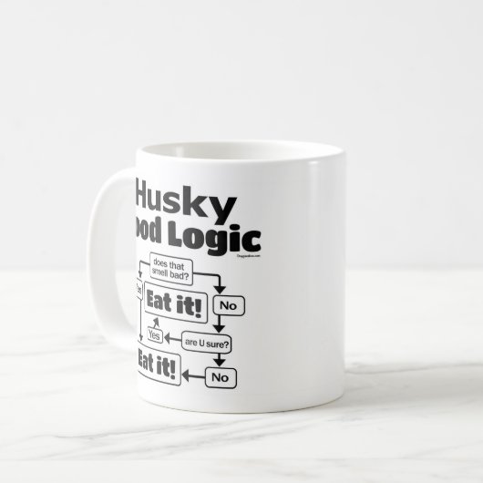 Husky Food Logic Kaffeetasse (Vorderseite Links)
