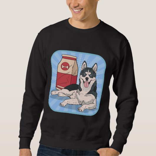 Husky Food Style Sweatshirt (Vorderseite)