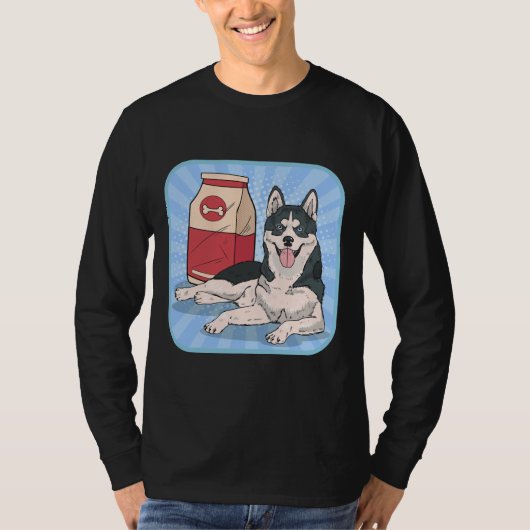 Husky Food Style T-Shirt (Vorderseite)