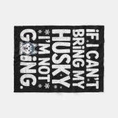 Husky For Men Women Siberian Huskies Dog Lover Tra Fleecedecke (Vorderseite (Horizontal))