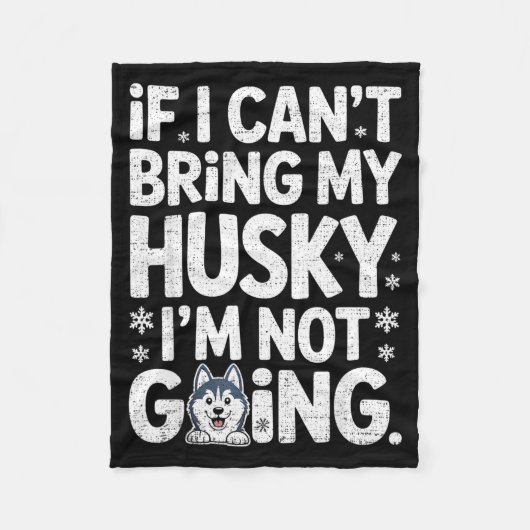 Husky For Men Women Siberian Huskies Dog Lover Tra Fleecedecke (Vorderseite)