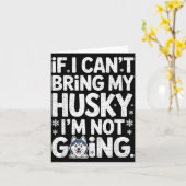 Husky For Men Women Siberian Huskies Dog Lover Tra Karte (Gelbe Blume)