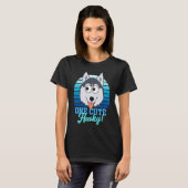 Husky Frauen Kinder Jungs Mädchen Männer Schlitten T-Shirt (Vorne ganz)