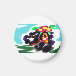 Husky Freude Magnet