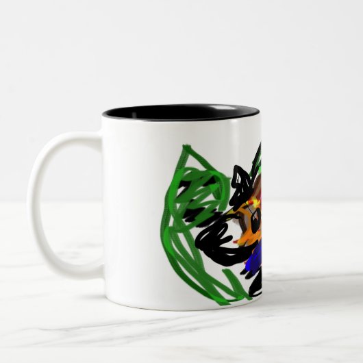 Husky Freude Zweifarbige Tasse (Links)