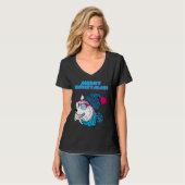 Husky Frohe Weihnachtsstil 2 T-Shirt (Vorderseite Vollansicht)