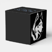 Husky-Geschenkboxen personalisieren Husky-Malamute Geschenkschachtel (Rückseite)
