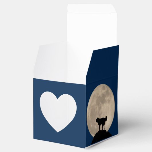 Husky-Geschenkboxen personalisieren Husky-Malamute Geschenkschachtel (Geöffnet)