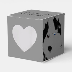 Husky-Geschenkboxen personalisieren Husky-Malamute Geschenkschachtel
