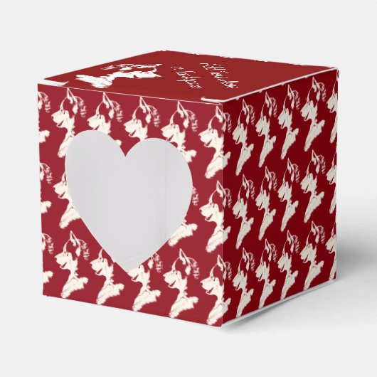 Husky-Geschenkboxen personalisieren Husky-Puppy-Ge Geschenkschachtel (Vorderseite)